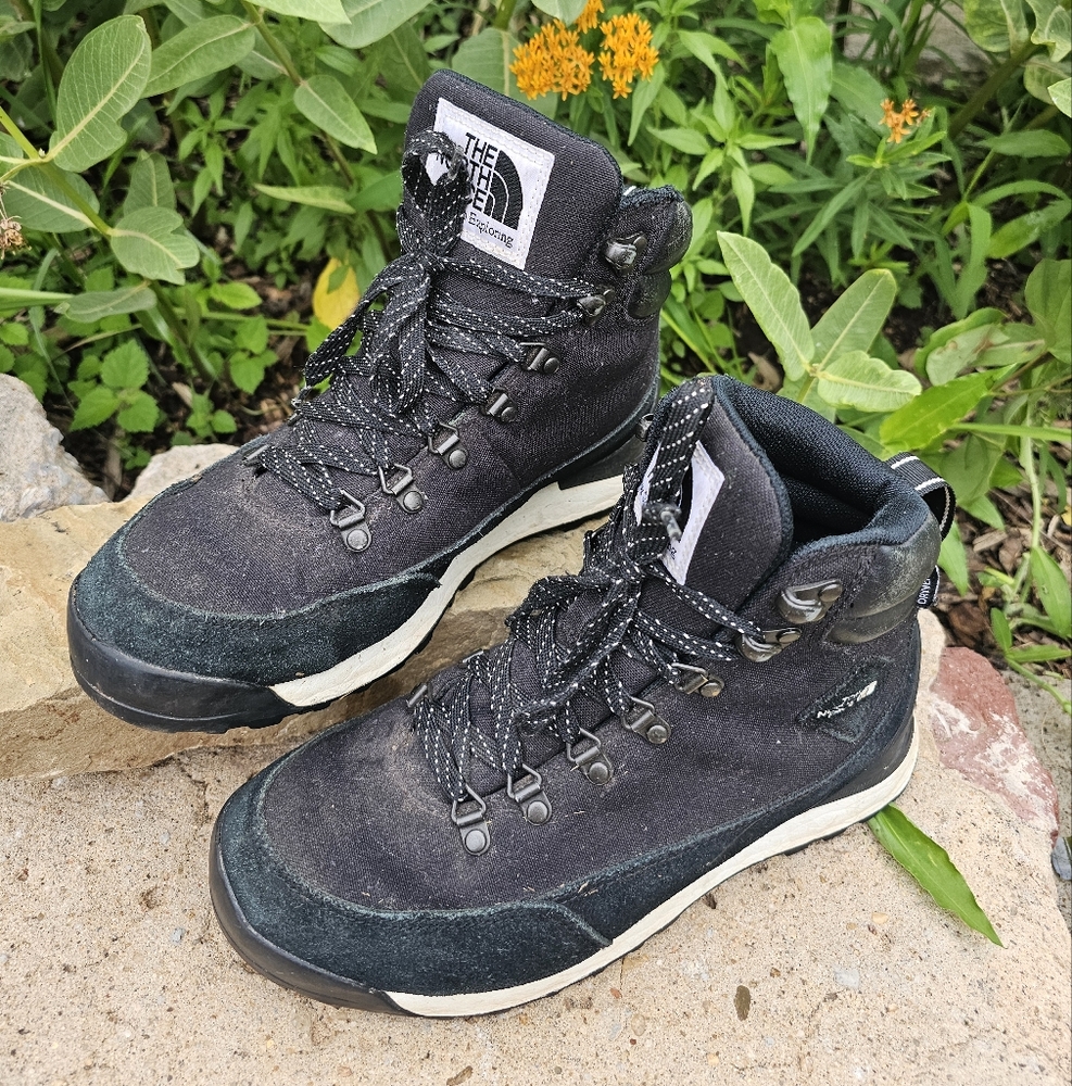 The North Face Black and Gray Lace Up Boots